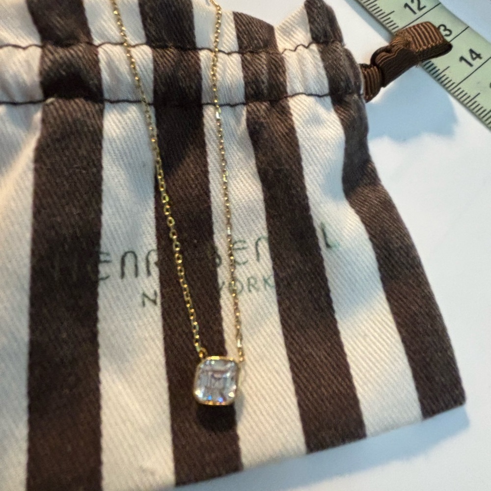 Henri Bendel Crystal Charm Necklace